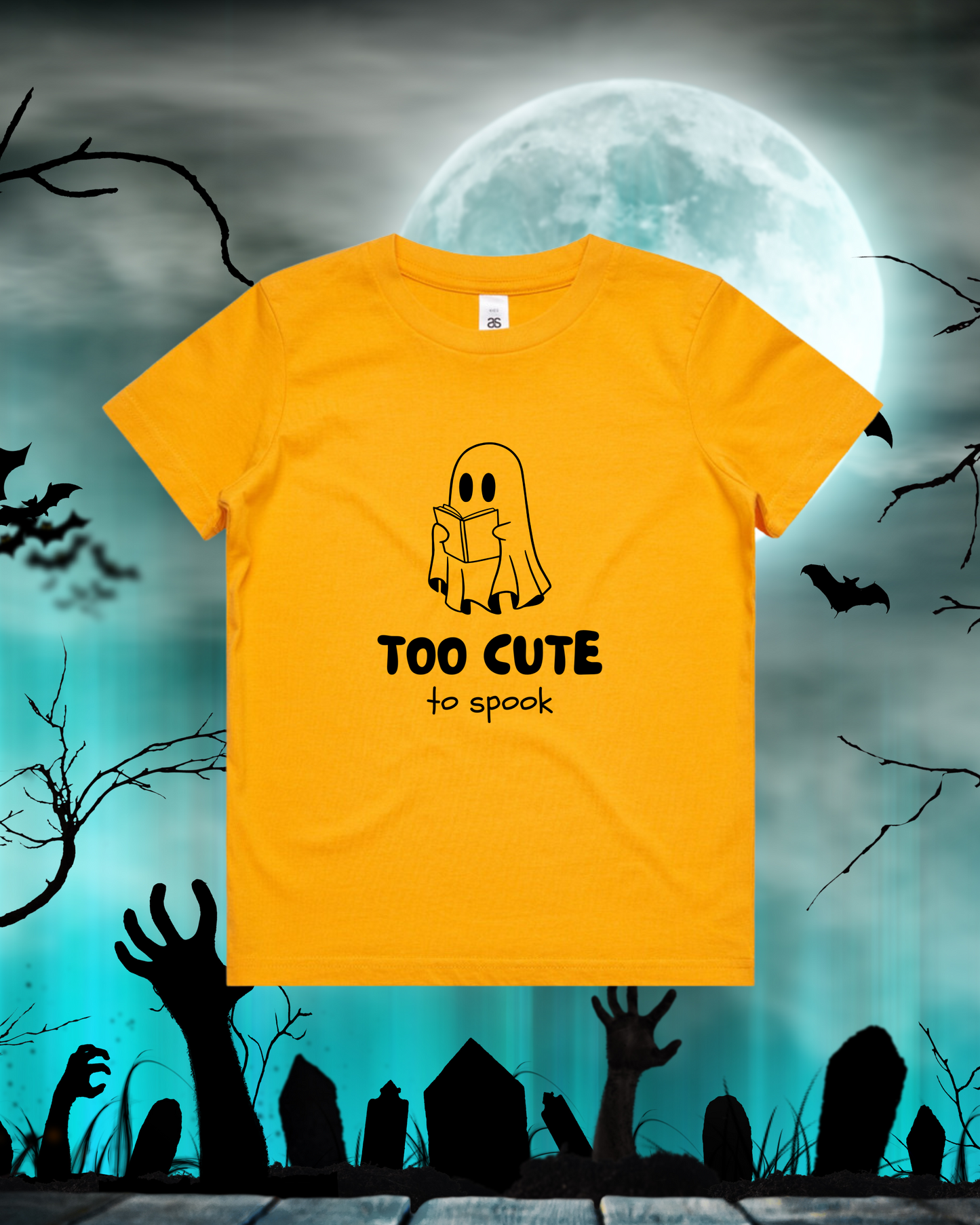 Too Cute to spook - Book loving Ghost
